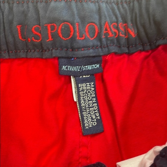 U.S. Polo Assn. Red and Gray Shorts - Picture 2 of 4